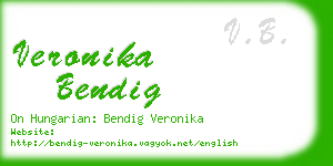 veronika bendig business card